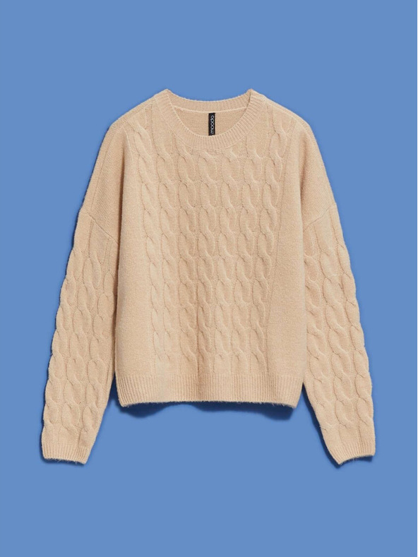 Moodo Moodo Bézs női pulóver