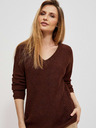 Moodo Barna női fényes Moodo pulóver