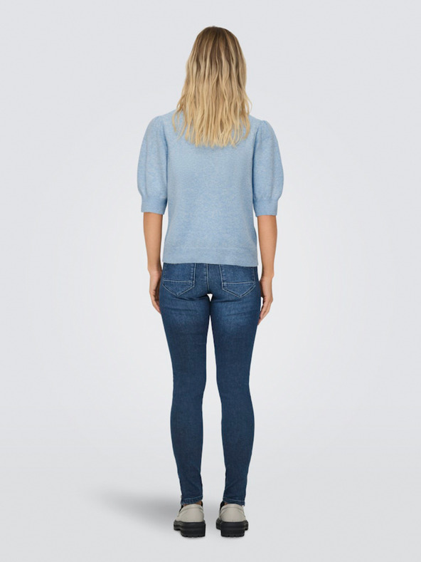 ONLY Világoskék Női rövid ujjú pulóver ONLY ONLRICA