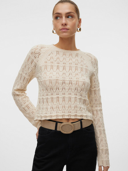 Vero Moda Bézs színű női Vero Moda pulóver