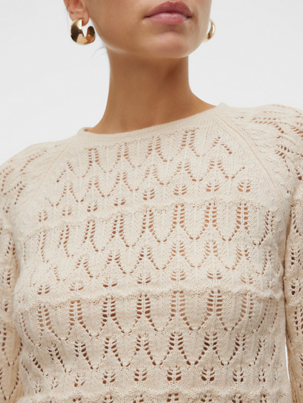 Vero Moda Bézs színű női Vero Moda pulóver