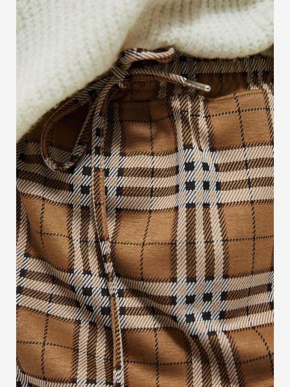 Moodo Barna Női kockás szoknya Moodo