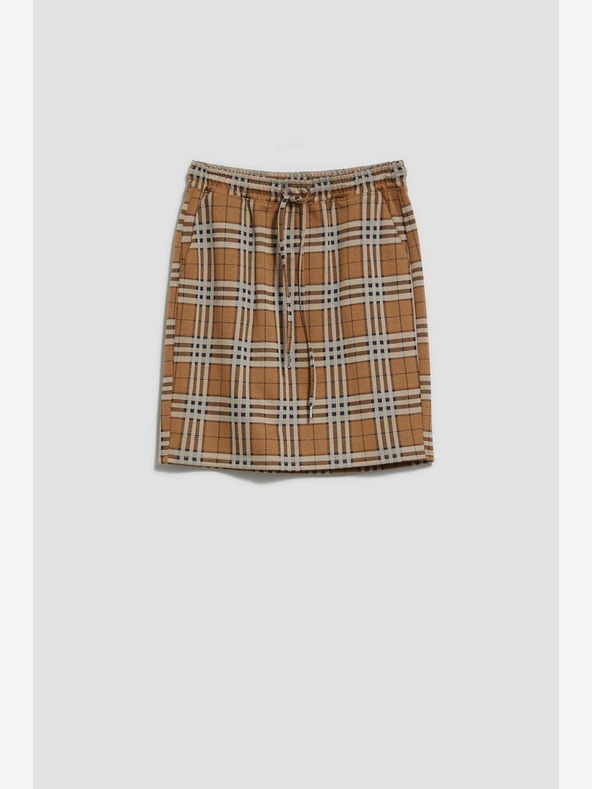 Moodo Barna Női kockás szoknya Moodo