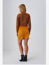 Moodo Narancssárga női szarvasbőr szoknya Moodo