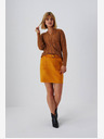 Moodo Narancssárga női szarvasbőr szoknya Moodo