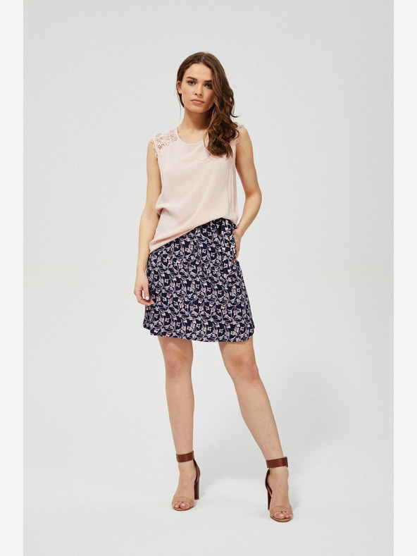 Moodo Sötétkék női virágos szoknya Moodo