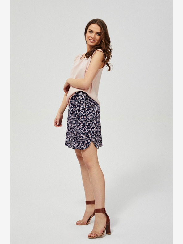 Moodo Sötétkék női virágos szoknya Moodo