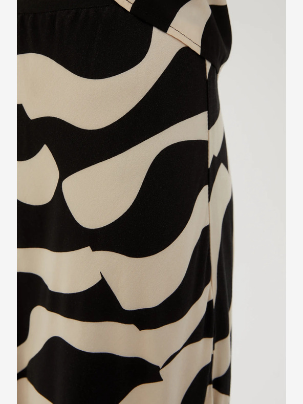 Moodo Moodo bézs és fekete női mintás szoknya