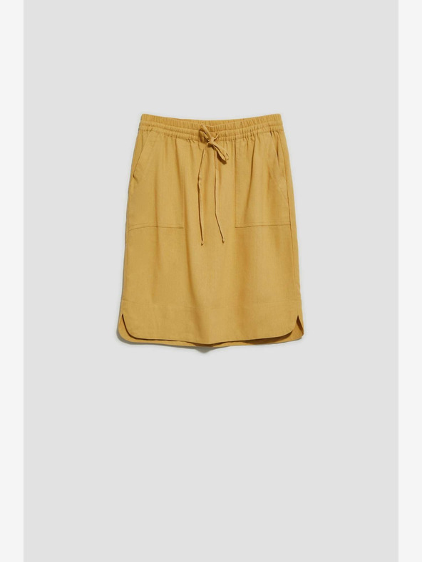 Moodo Sárga szoknya zsebekkel Moodo
