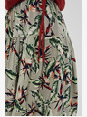 Moodo Világoszöld női virágos szoknya Moodo