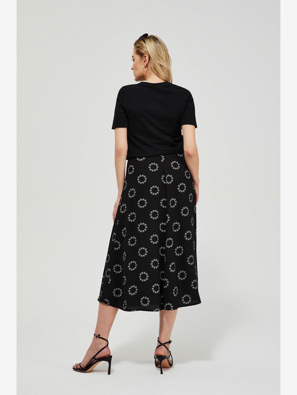 Moodo Fekete női mintás szoknya Moodo