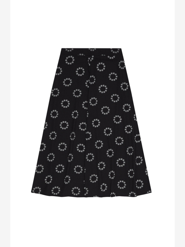 Moodo Fekete női mintás szoknya Moodo