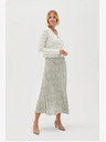 Moodo Moodo fehér és zöld női mintás szoknya