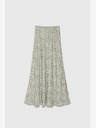 Moodo Moodo fehér és zöld női mintás szoknya