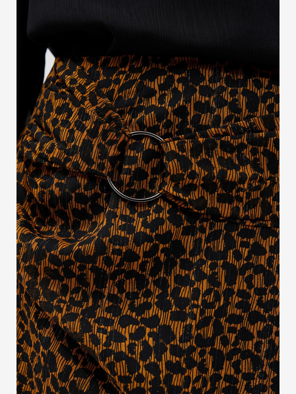 Moodo Fekete és barna női mintás szoknya Moodo