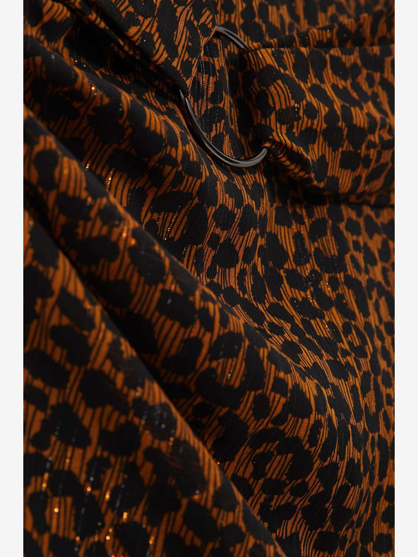 Moodo Fekete és barna női mintás szoknya Moodo