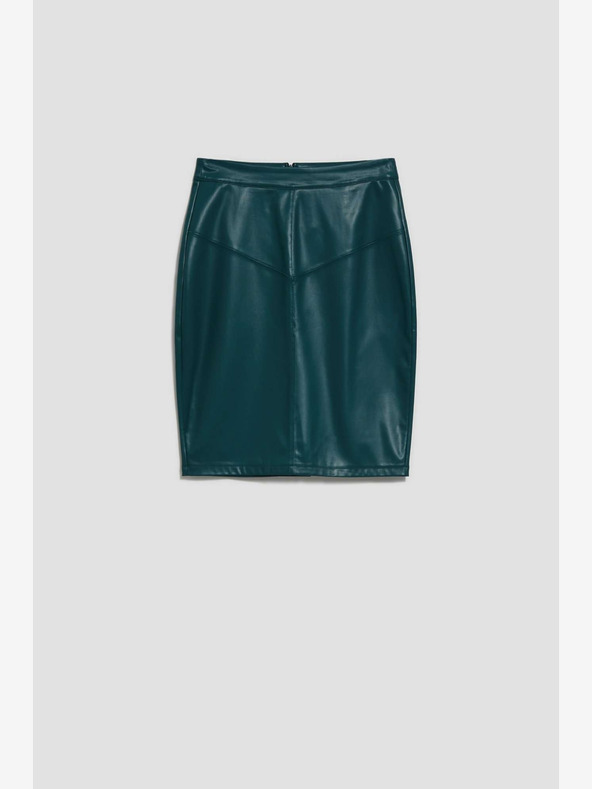 Moodo Zöld női műbőr szoknya Moodo