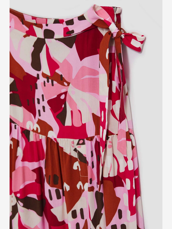 Moodo Piros és rózsaszín női mintás szoknya Moodo