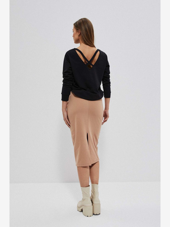 Moodo Bézs női melegítőnadrág szoknya Moodo