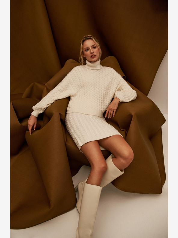 Moodo Krémszínű női szoknya Moodo