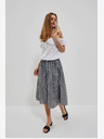 Moodo Fehér és fekete női kockás szoknya Moodo