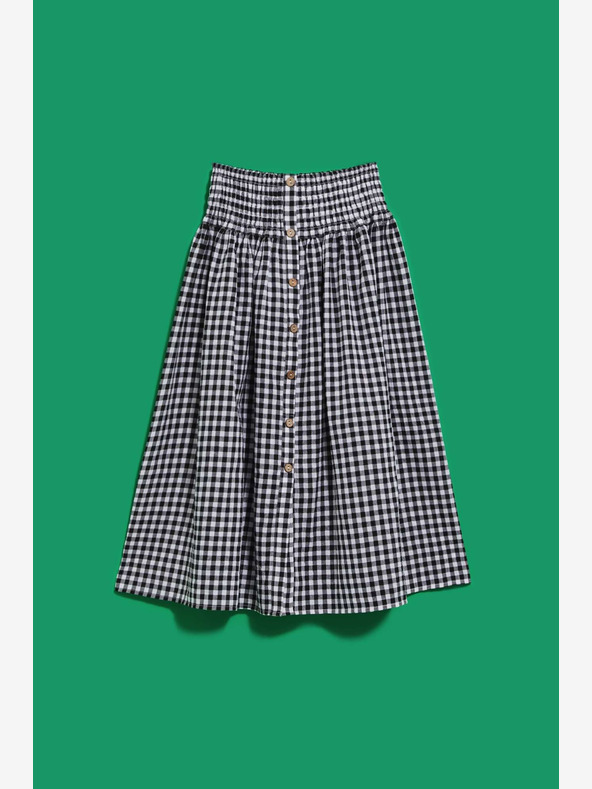 Moodo Fehér és fekete női kockás szoknya Moodo