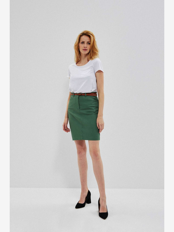 Moodo Zöld női szoknya övvel Moodo