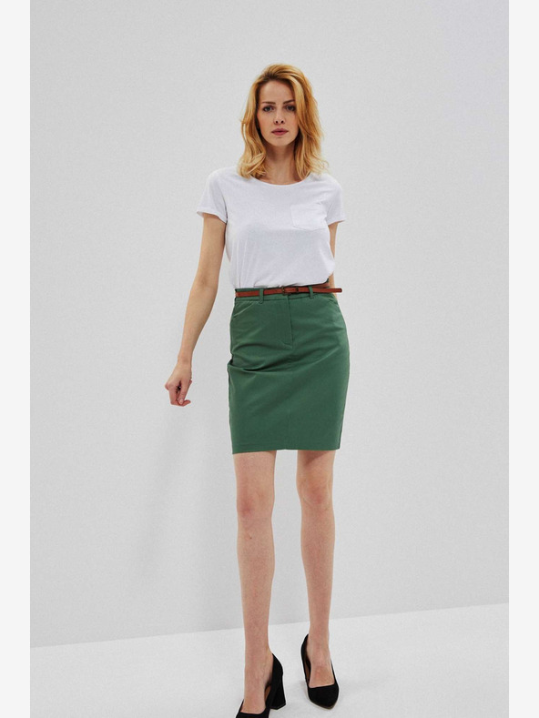 Moodo Zöld női szoknya övvel Moodo