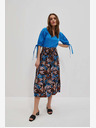 Moodo Kék és barna női mintás szoknya Moodo