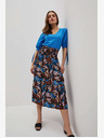 Moodo Kék és barna női mintás szoknya Moodo