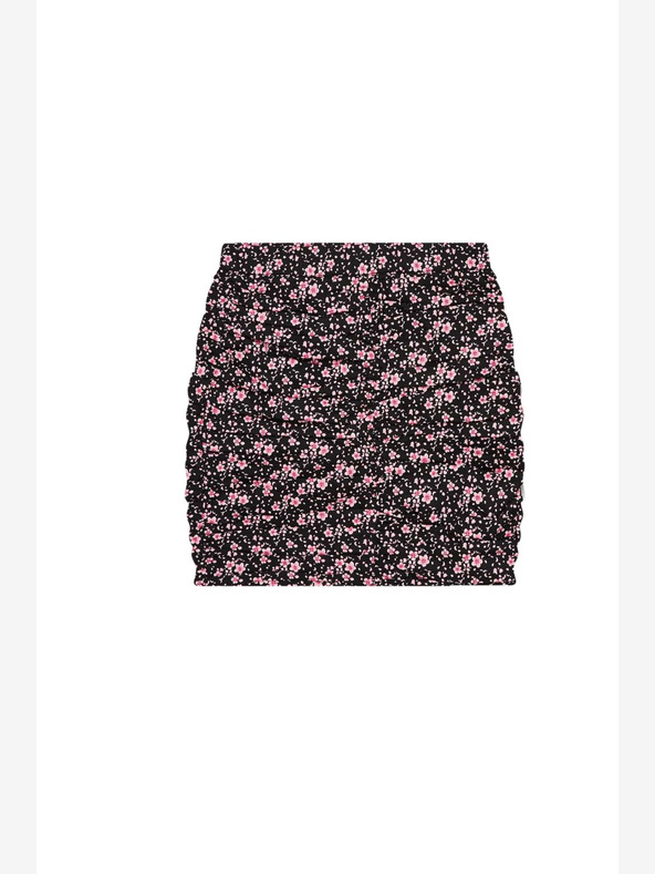 Moodo Rózsaszín és fekete női virágos szoknya Moodo