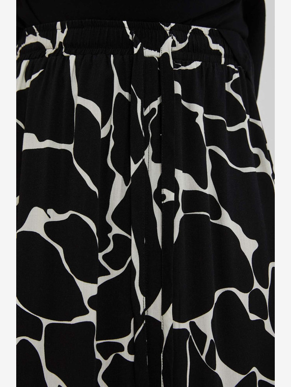 Moodo Fehér és fekete női mintás szoknya Moodo