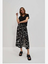 Moodo Fehér és fekete női mintás szoknya Moodo