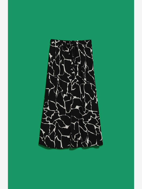 Moodo Fehér és fekete női mintás szoknya Moodo