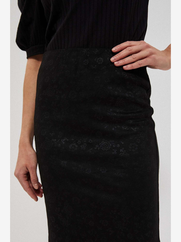 Moodo Fekete női virágos szoknya Moodo