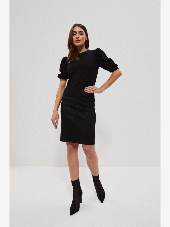 Moodo Fekete női virágos szoknya Moodo