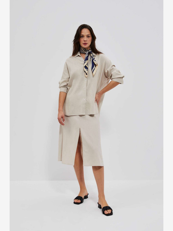 Moodo Moodo Bézs női szoknya