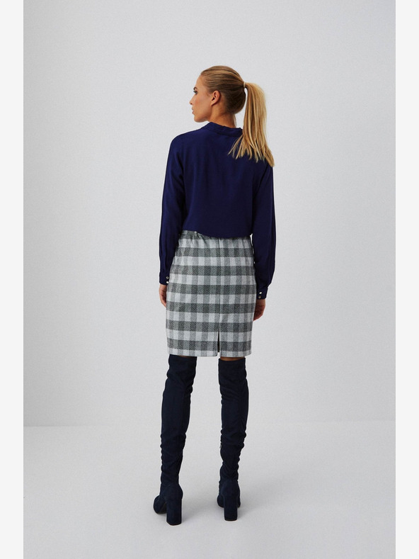 Moodo Szürke Női kockás szoknya Moodo