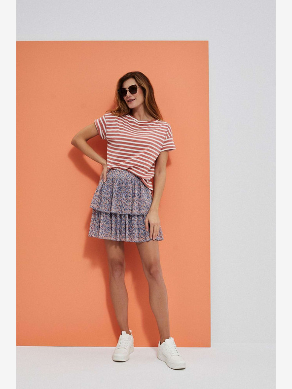 Moodo Kék női virágmintás szoknya Moodo