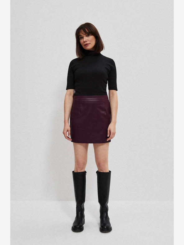 Moodo Burgundia Női műbőr szoknya Moodo