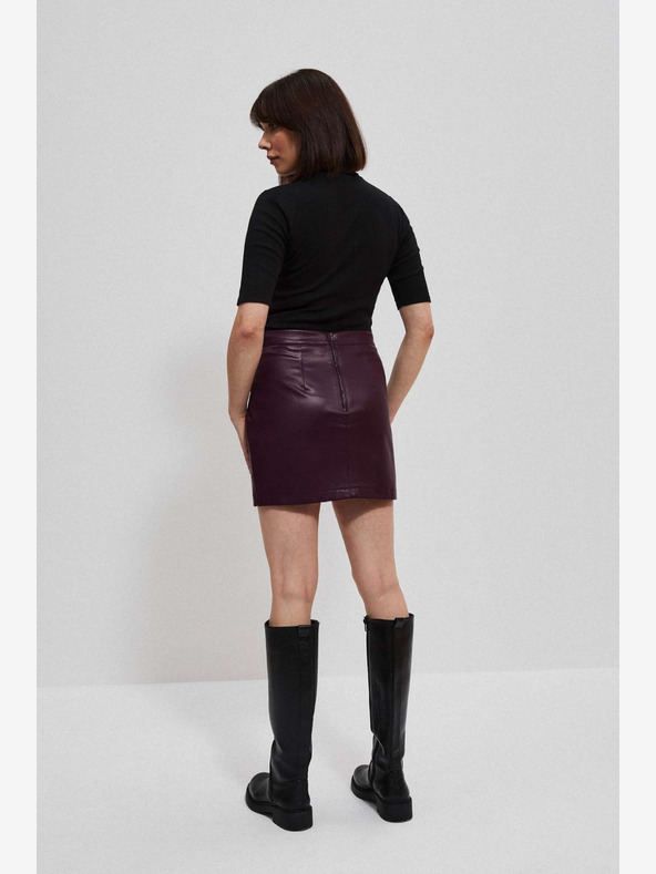 Moodo Burgundia Női műbőr szoknya Moodo