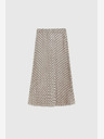 Moodo Bézs színű női mintás rakott szoknya Moodo