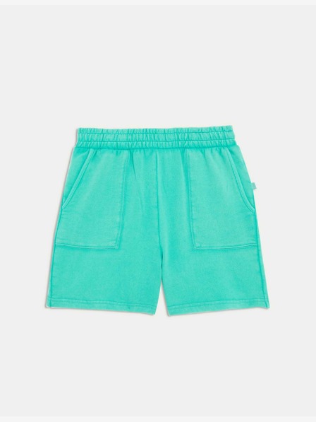 Marks & Spencer Marks & Spencer tiszta pamutból készült rövidnadrág szalagozott varrással zöld