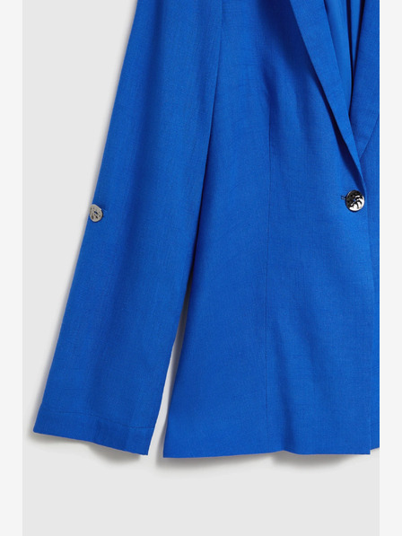 Moodo Kék vászonkabát 3/4-es ujjal Moodo