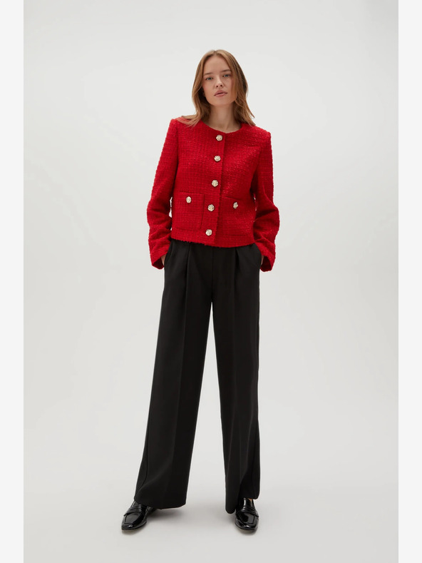 Moodo Moodo Piros gombos kabát