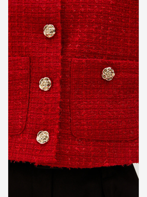 Moodo Moodo Piros gombos kabát