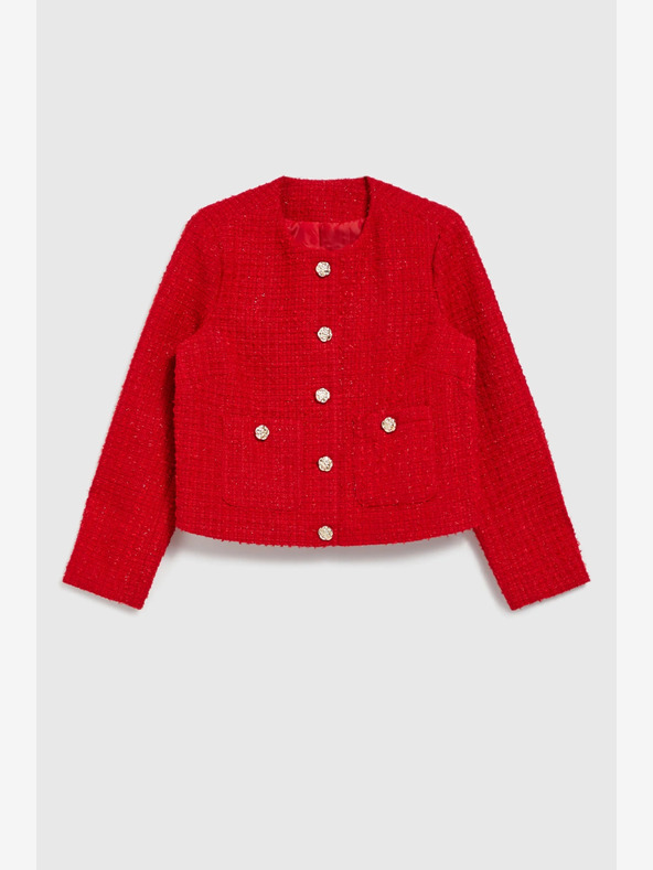 Moodo Moodo Piros gombos kabát