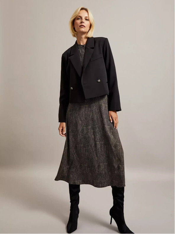 Moodo Fekete női rövid kabát Moodo