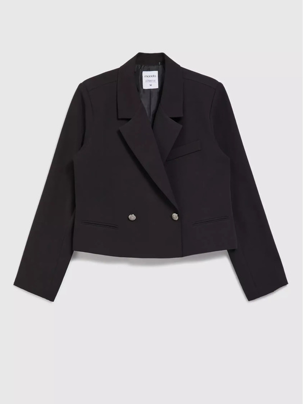 Moodo Fekete női rövid kabát Moodo