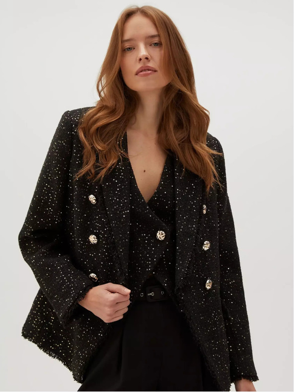 Moodo Fekete női kabát Moodo